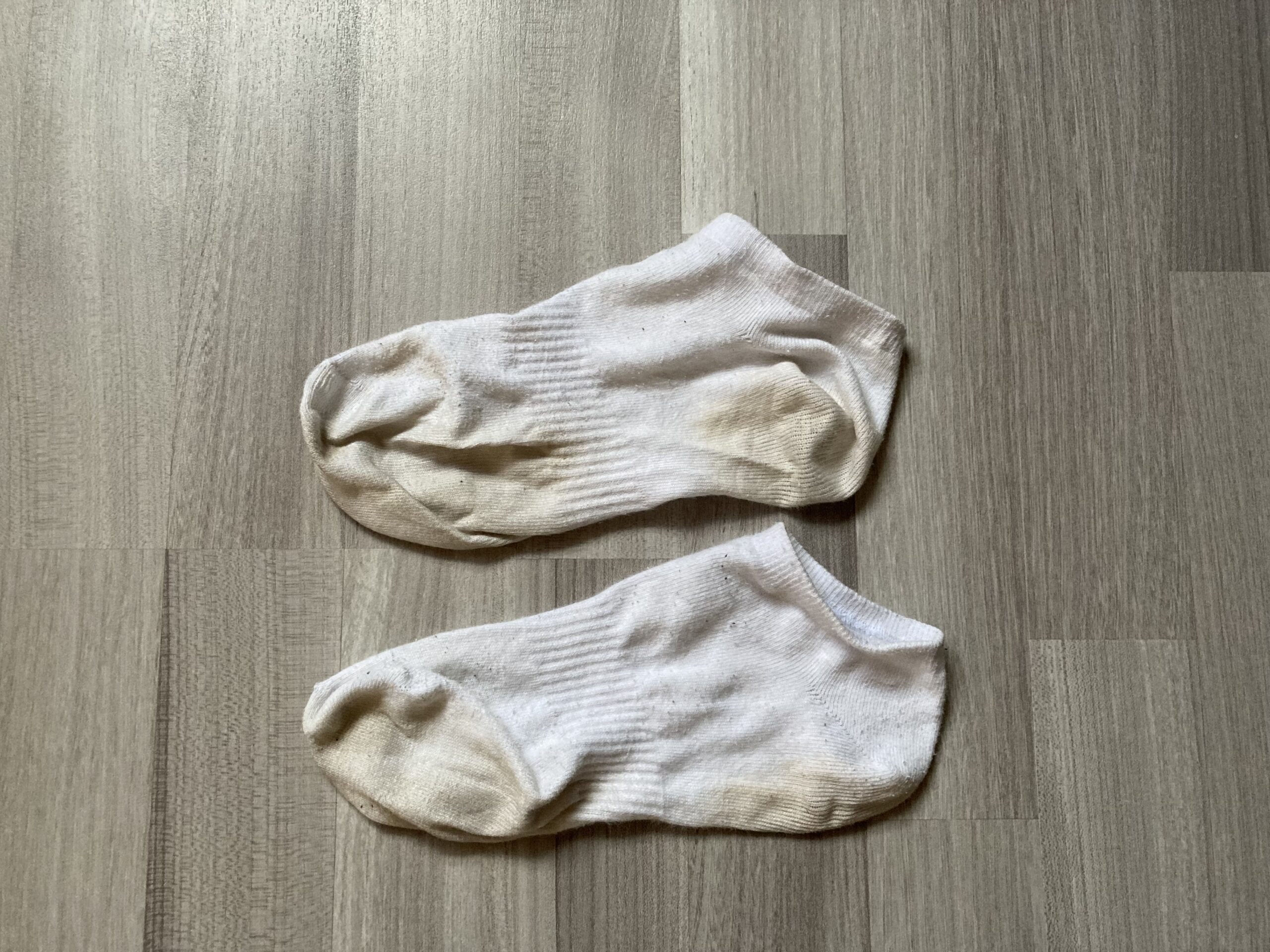 Getragene Socken