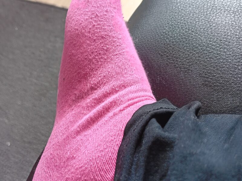 Getragene Socken