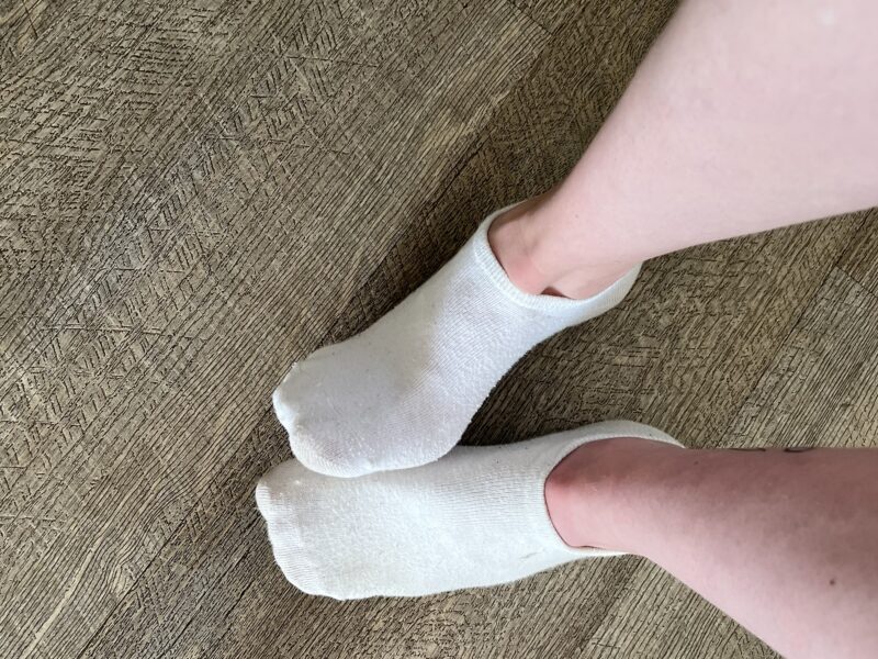 Getragene Socken