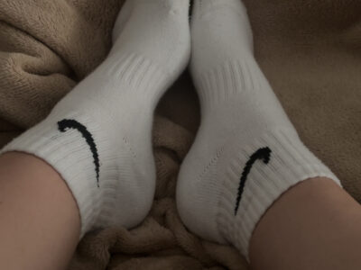 Getragene Nike Socken
