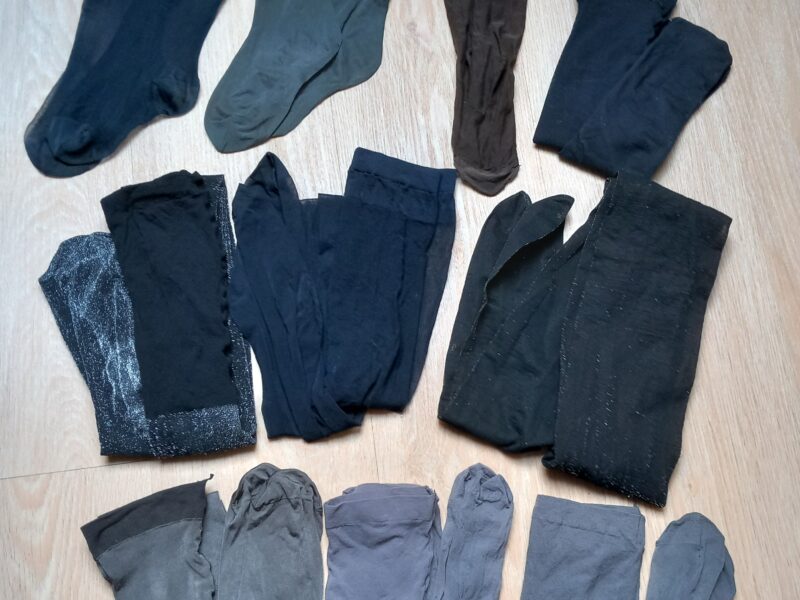 Nylons nach Wunsch getragen