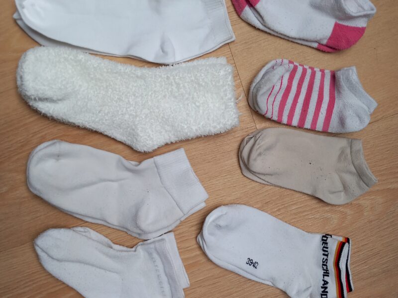 Trage Socken nach Wunsch