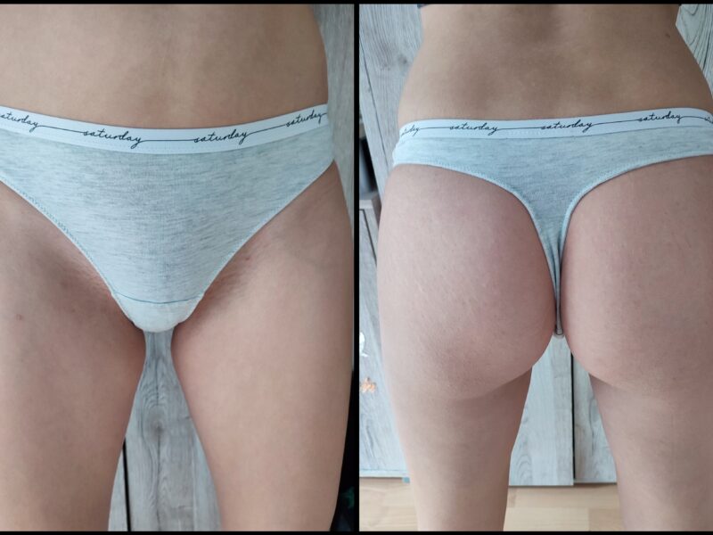 Verschiedene getragene Höschen, Slips, Tangas