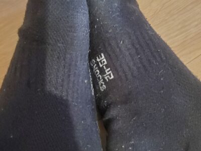 Schwarze Frauensneakersocken